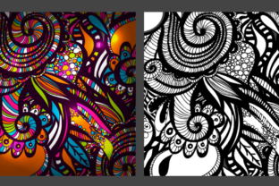 2 Zentangle Inspired Patterns