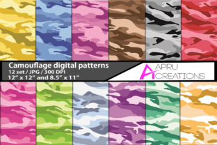 Camouflage Digital Papers for Creative Projects