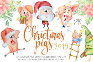 Christmas Cute Pigs Collection