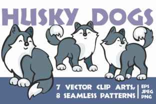 Cute Husky Dogs Vector Clip Arts and Seamless Patterns: A Strategic Creative Asset for Modern Professionals