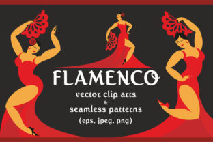 Flamenco Vector Clip Arts and Patterns