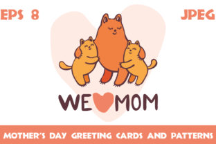 Funny Cats Mother’s Day Greeting Cards & Patterns