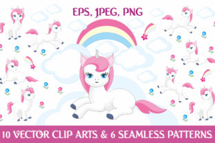 Magic Unicorns Vector Elements and Patterns: A Creative Resource for Designers, Educators, and Entrepreneurs