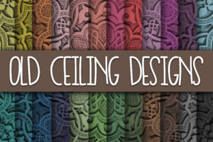 Old Ceiling Patterns Digital Paper