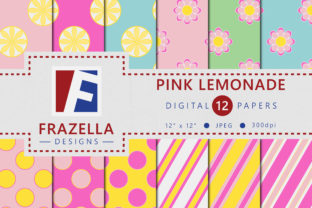 Pink Lemonade Digital Paper