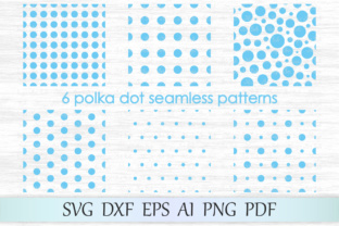 Polka Dot Seamless Patterns SVG