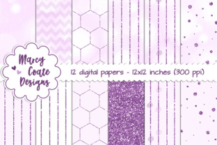 Purple Bokeh Glitter Patterns