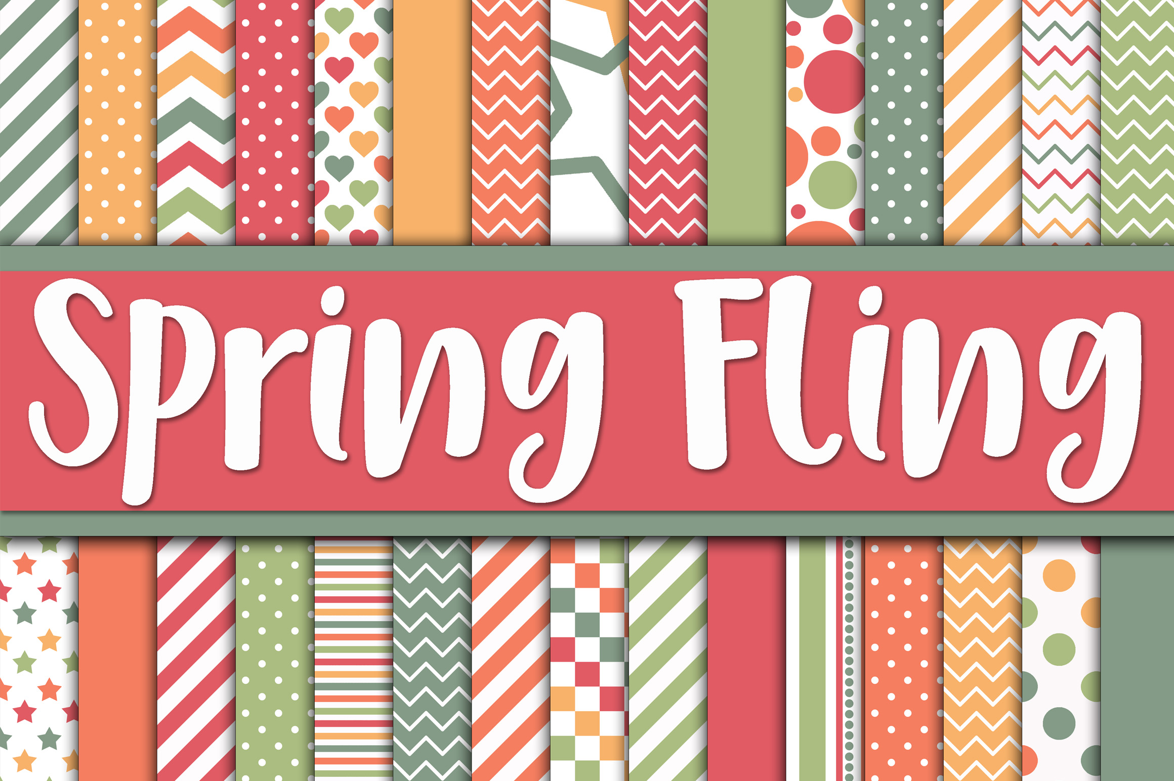 Spring Fling Digital Papers: Bright, Versatile & Print-Ready for Creative Projects